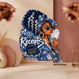 Receipts – Blue & White DTF Heat Transfer
