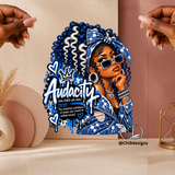 Audacity – Blue & White DTF Heat Transfer