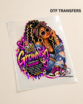 Grownish – Pink & Gold DTF Heat Transfer