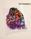 Grownish – Pink & Gold DTF Heat Transfer