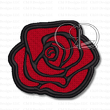 Embroidered Rose Patch – Over 100 Color Options