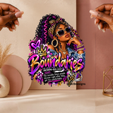 Boundaries – Pink & Gold DTF Heat Transfer