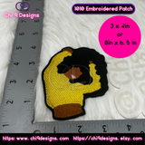 Empowered Afro Woman Patch 1010 Embroidered Patch