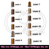 Who Mad patch in black with green earrings, shown next to a ruler to display the approximate size of 4.5x4 inches or 9x8 inches.