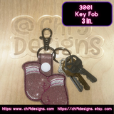 Sparkling Boxing Gloves 3-inch Key Fob