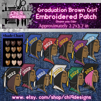 Brown Girl Graduation Patch