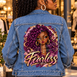 Fearless – Burgundy & Gold DTF Heat Transfer