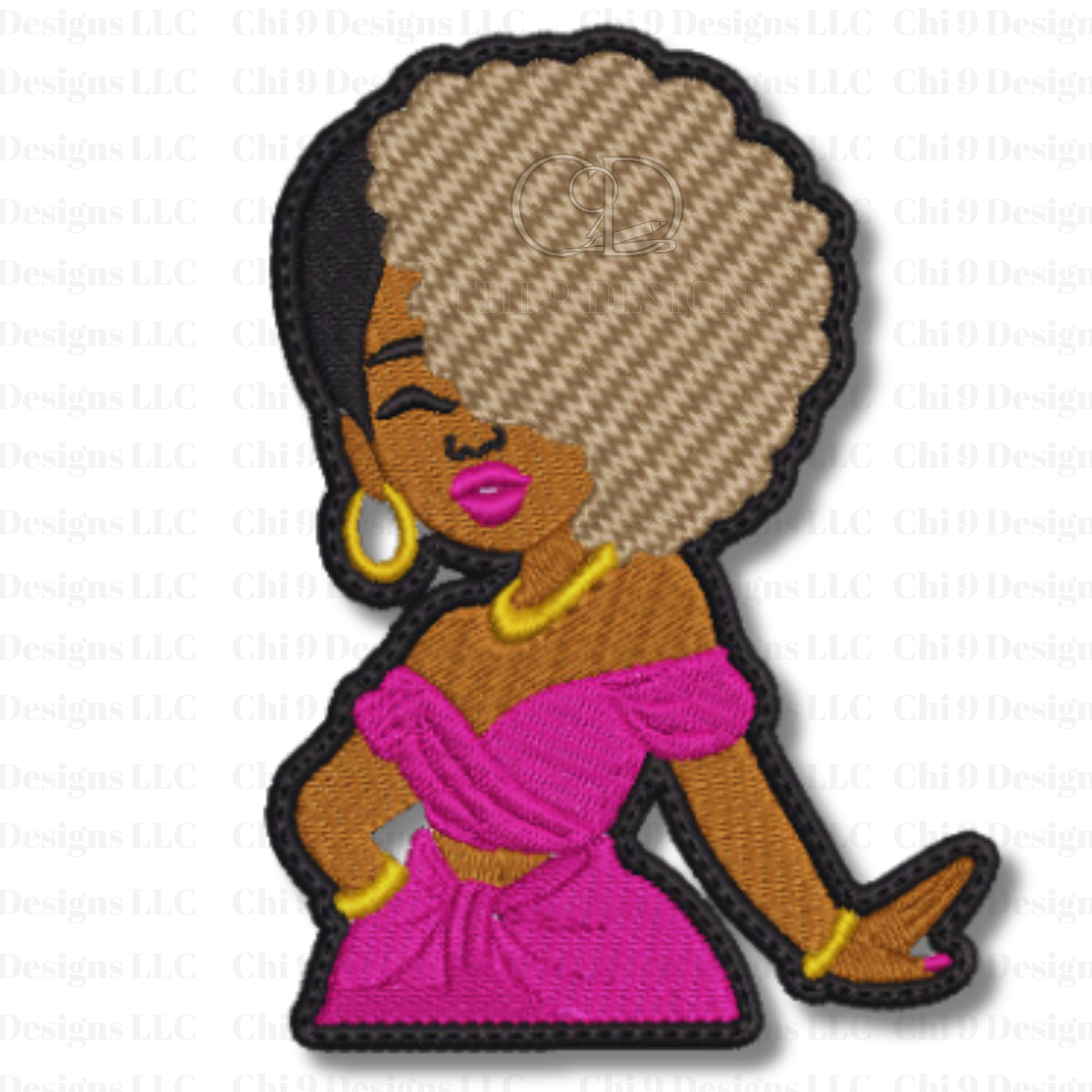 Bold Beauty Embroidered Patch