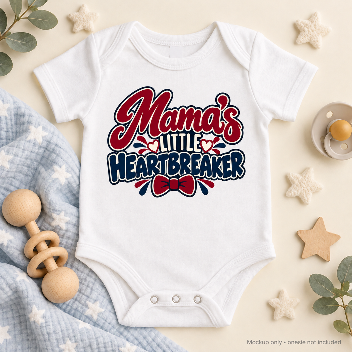Mamas Little Heartbreaker | Baby Onesie DTF Transfer