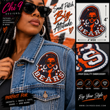 Bears Girl Embroidered Patch – 4 Inch